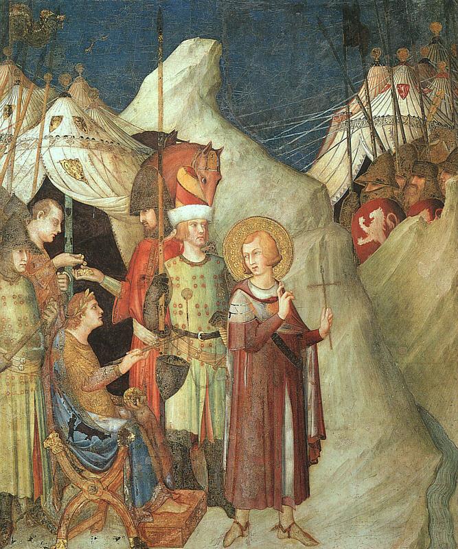 Simone Martini St.Martin Renouncing the Sword oil painting image